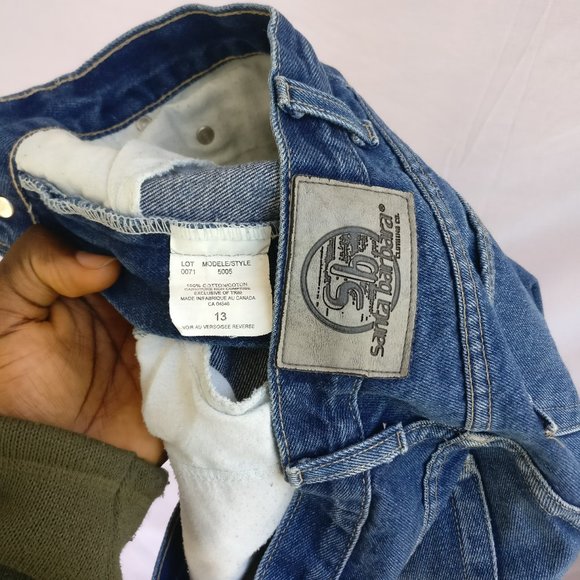 VINTAGE Rawhem Highrise Kickflare Cropped Jeans 13w +MEASUREMENT  100%cotton - Picture 8 of 9